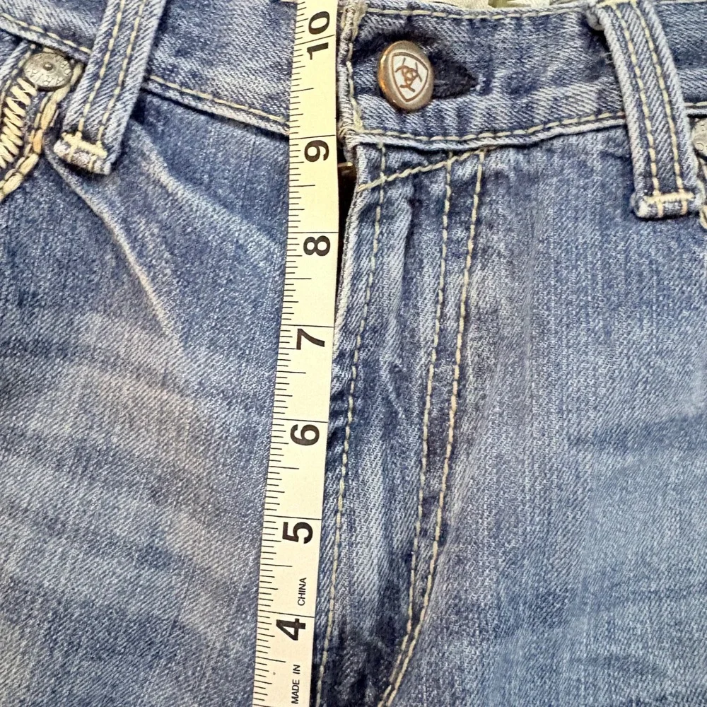 Ariat M5 Mens Straight Fit Straight Leg Jeans 34x34 Medium Wash Contrast Stitch